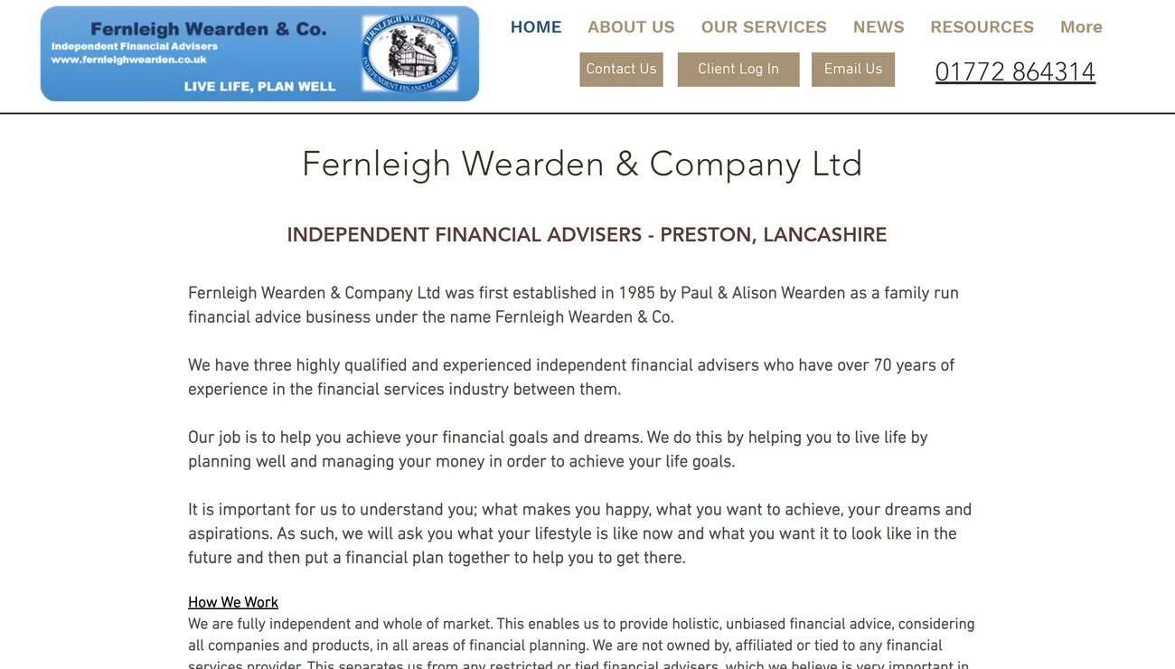 Fernleigh Wearden and Company before the rebuild