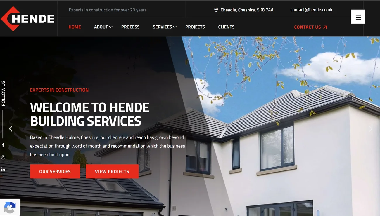 Hende Building Services after the rebuild
