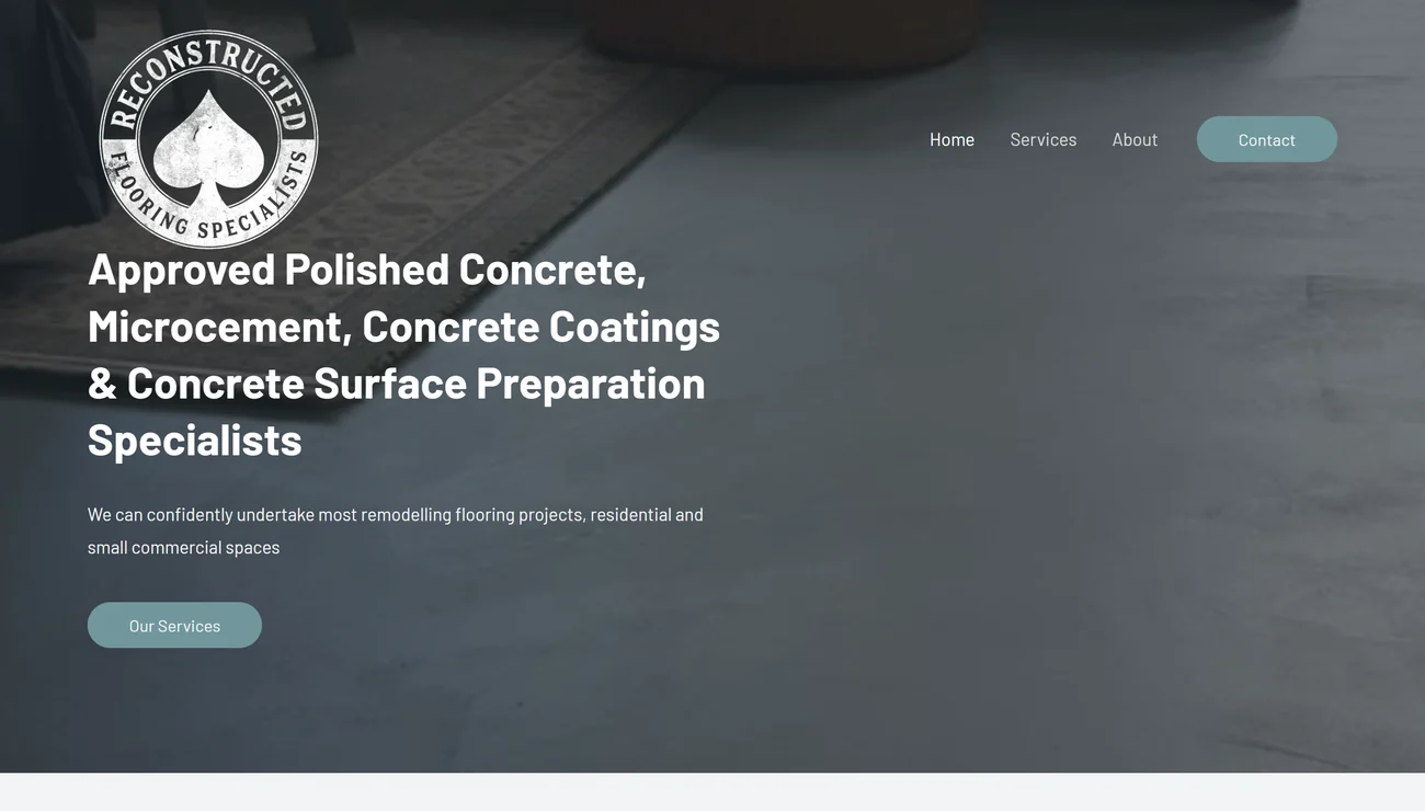 Reconstructed Flooring Specialists before the rebuild