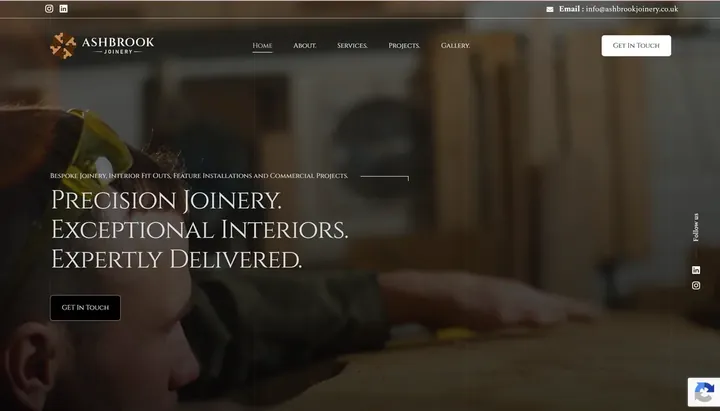 Ashbrook Joinery homepage