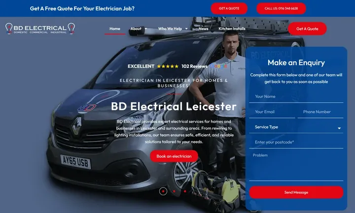 BD Electrical homepage