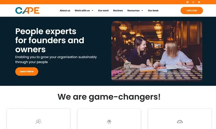 Cape People Development homepage