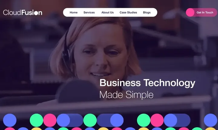 CloudFusion homepage
