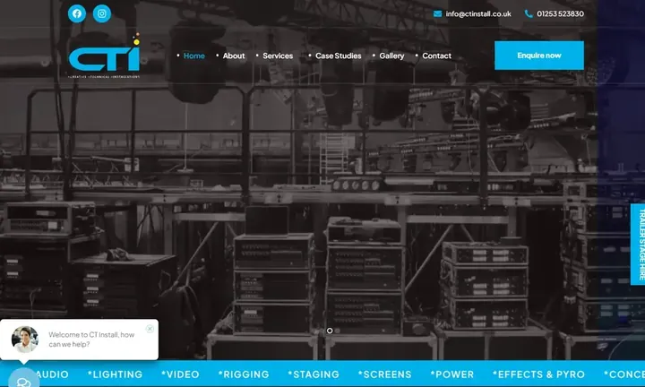 CT Install homepage