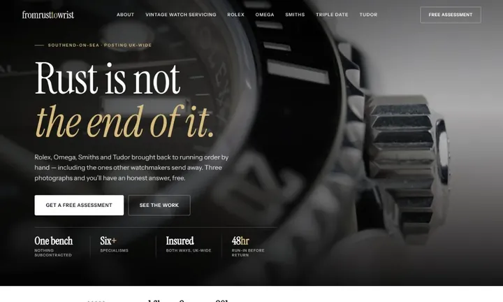 From Rust to Wrist homepage