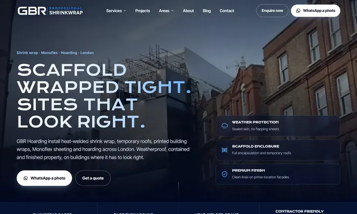 GBR Hoarding homepage
