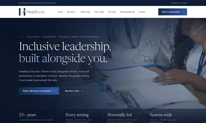 Headway Education Partners homepage