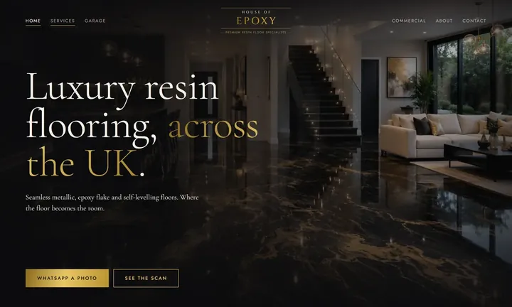 House of Epoxy homepage