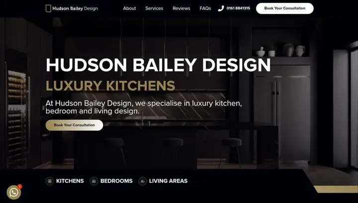 Hudson Bailey Design homepage