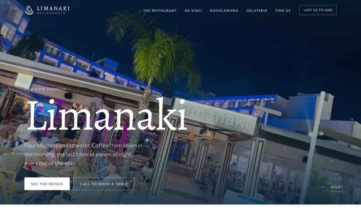 Limanaki Restaurants homepage
