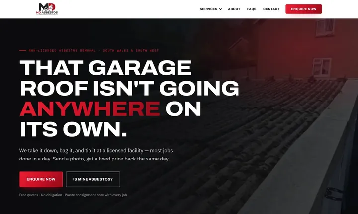 MD Asbestos homepage