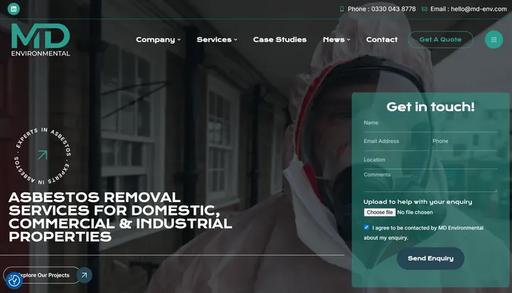 MD Environmental homepage