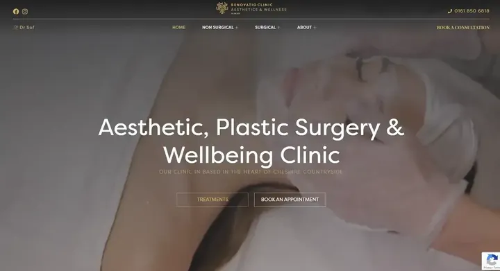 Renovatio Clinic homepage