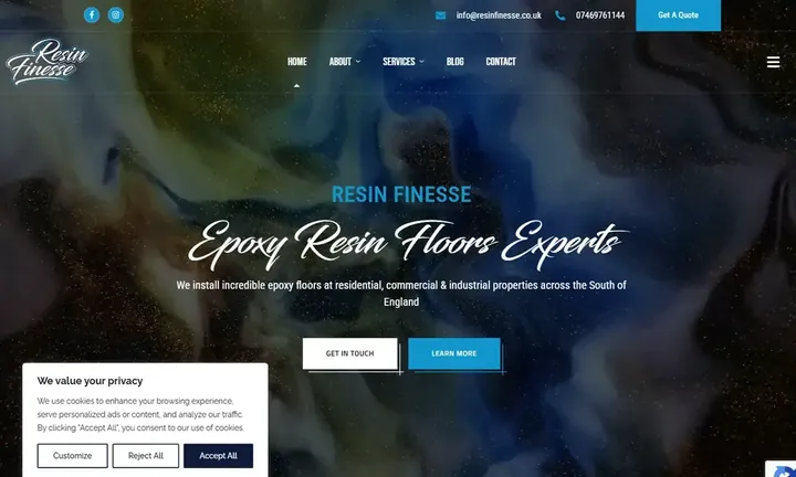 Resin Finesse homepage