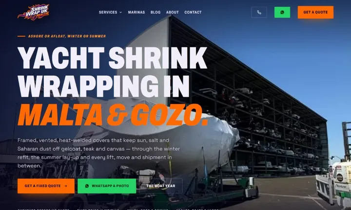 Shrink Wrap Malta homepage