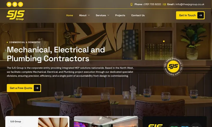 SJS Group homepage