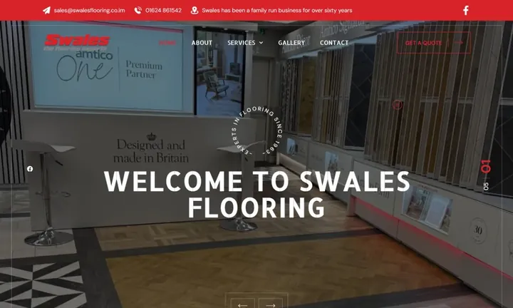 Swales Flooring homepage