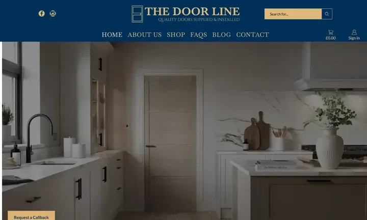 The Door Line homepage