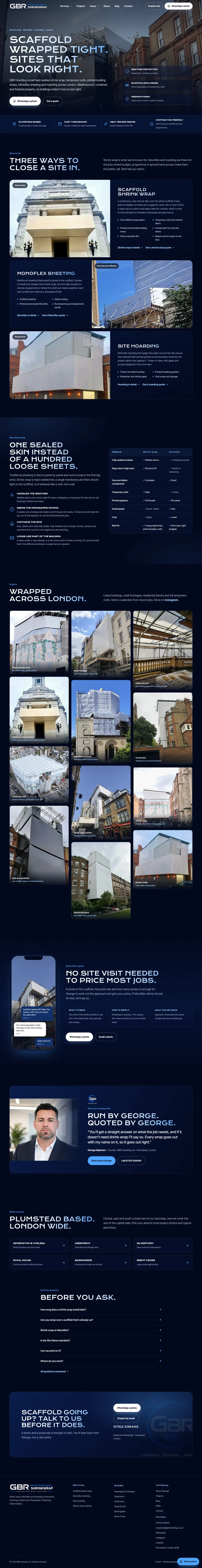 GBR Hoarding website homepage