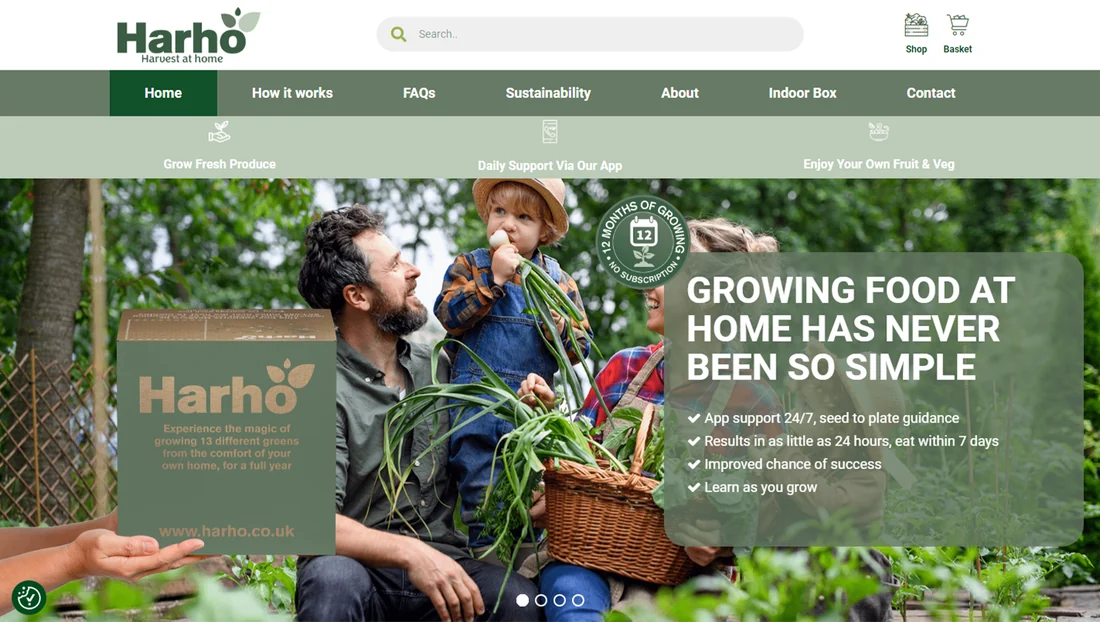 Harho homepage