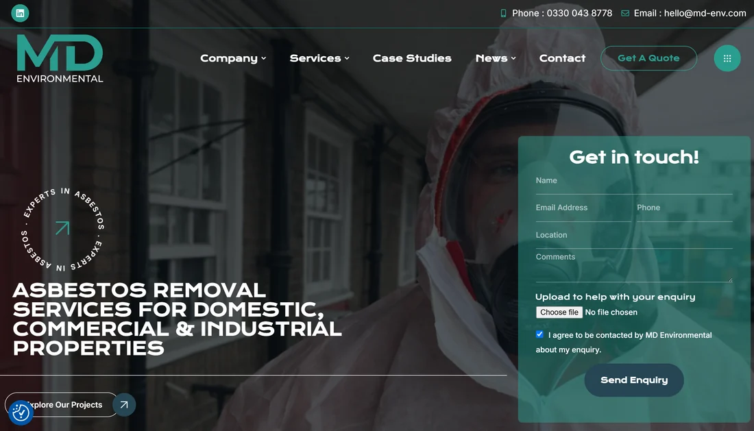 MD Environmental homepage