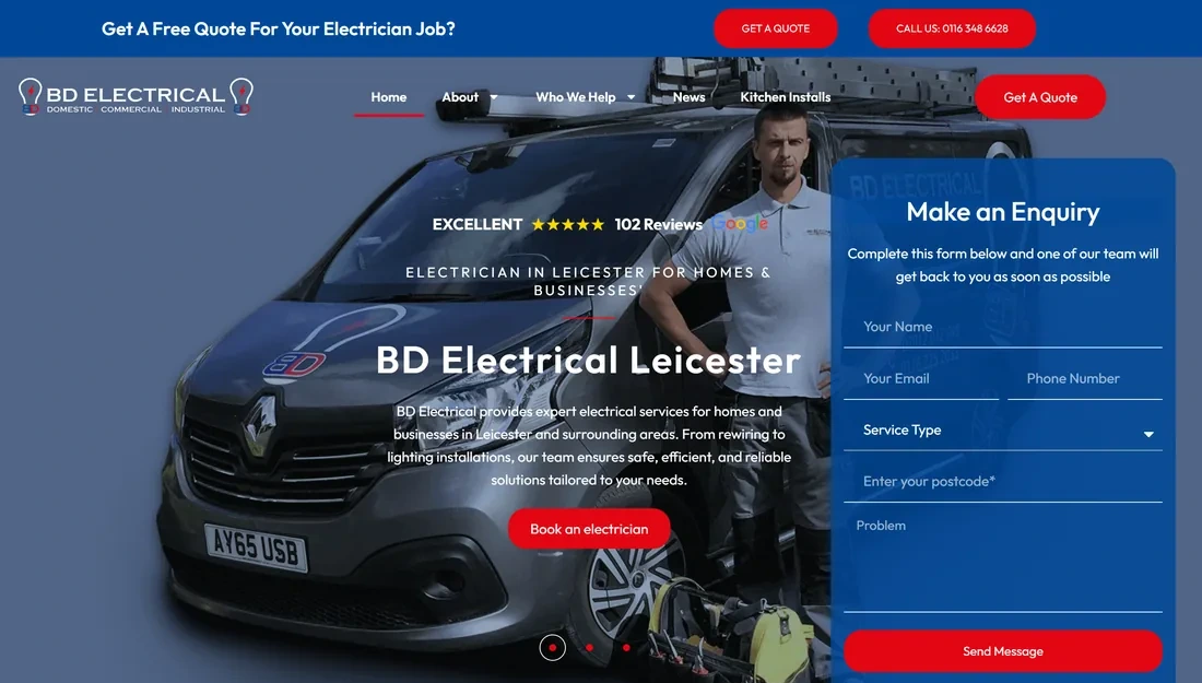 BD Electrical homepage