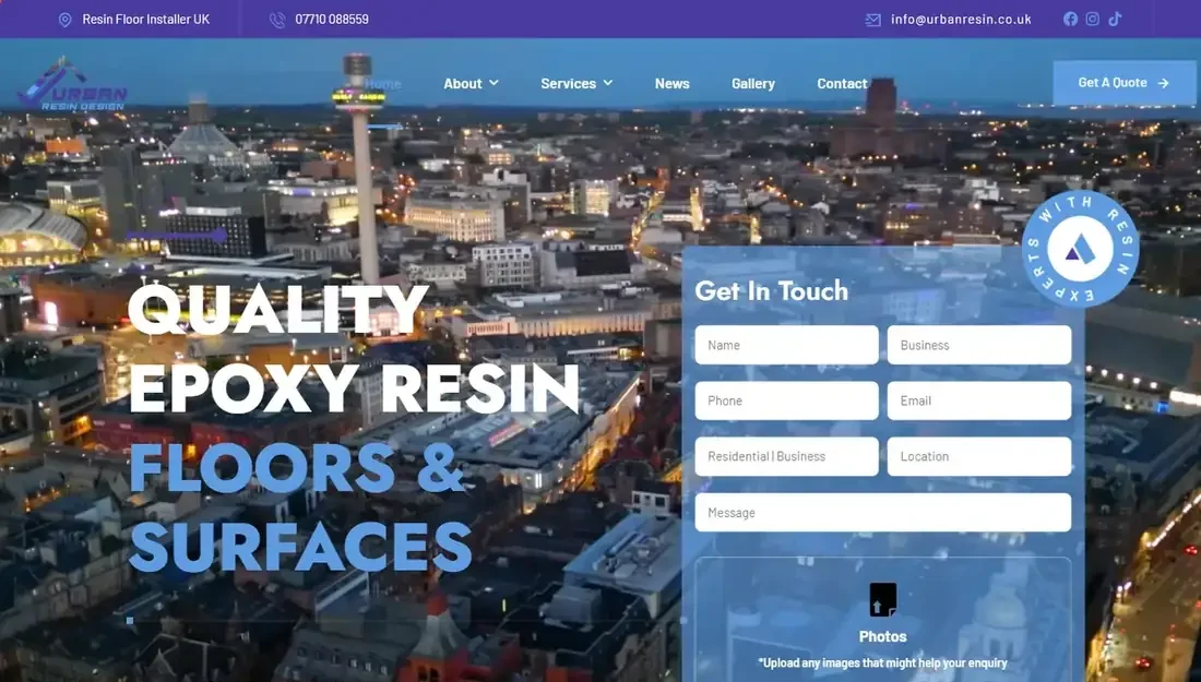 Urban Resin homepage
